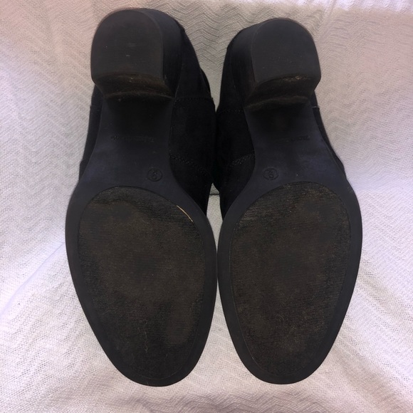 ❤️‍🔥 Healed microsuede Boots Black Size 9 - Picture 3 of 5